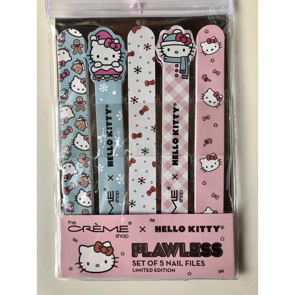 Crème Shop HELLO KITTY Hand Cream Sweet Peppermint & Nail Files Limited Edition - Picture 3 of 7